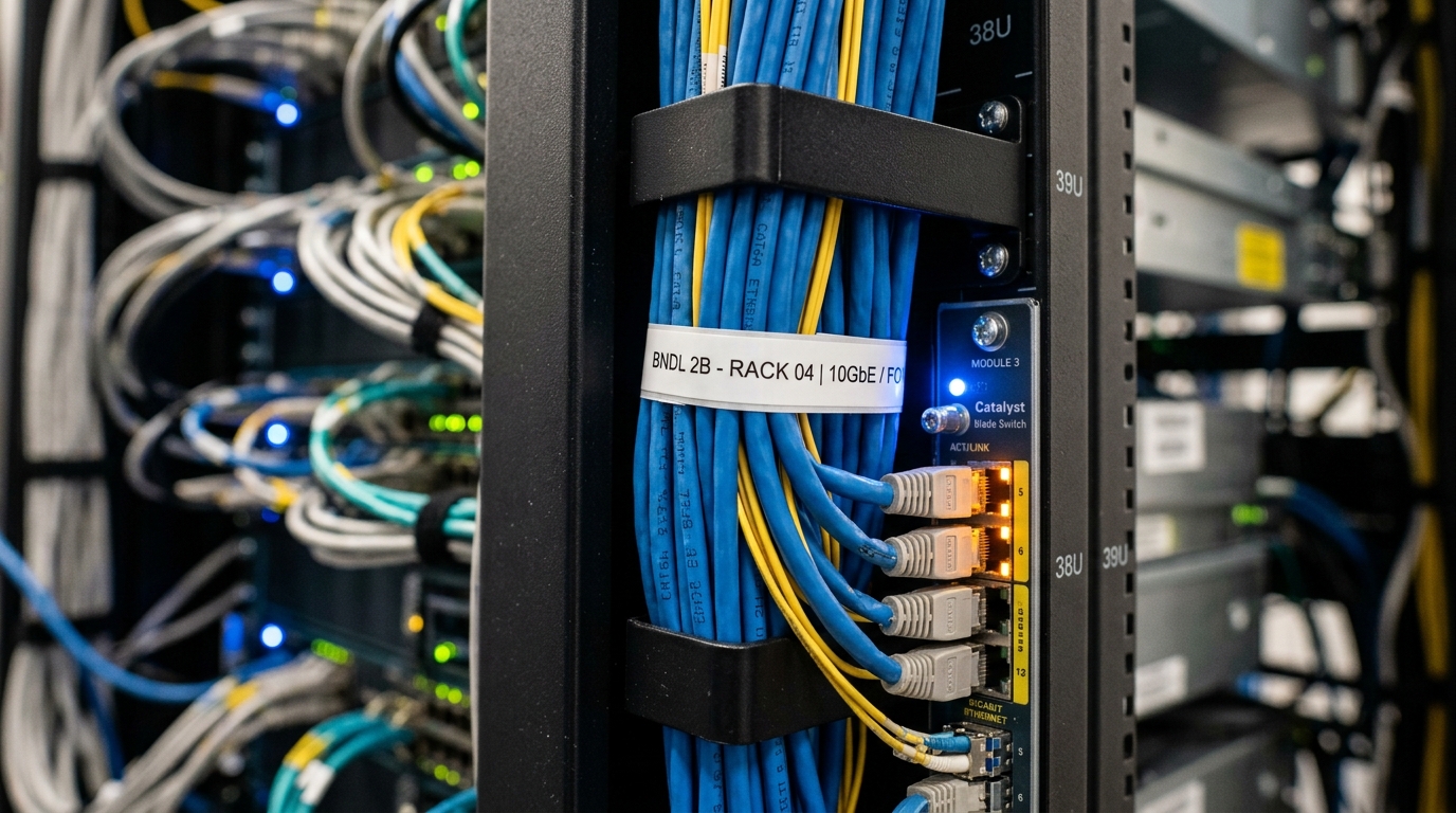 Organização de cabeamento estruturado e fibra óptica